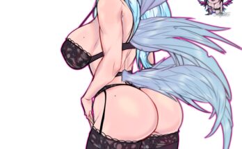 THICC Kayle in Black Lingerie [League of Legends] (Shinda292)