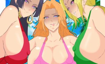 Beach day with Boa Hancock Matsumoto Rangiku and Tsunade[onepiece][bleach][Naruto](mikleodeus)