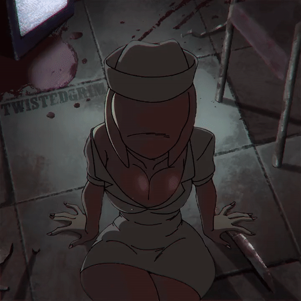 Bubble head Nurse - flexible monster puts her feet behind her head exposing her underwear (TwistedGrim, twistedgrim) [Silent Hill 2]