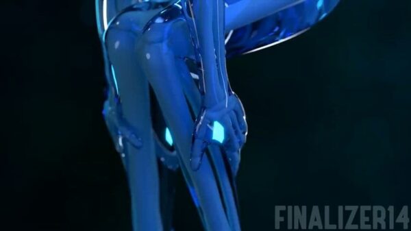 Dark Samus - bearing it all down to her transparent slime skin (Finalizer14) [Metroid Prime]