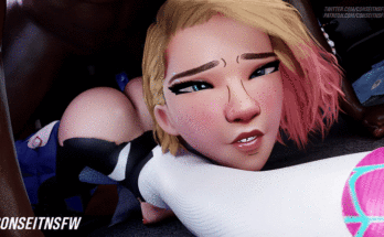 [Marvel] Spider Gwen aka Gwen Stacy ass up getting fucked by a big black dick (conseitnsfw)