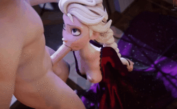 Elsa giving head (fireboxstudios) [Disney, Frozen]