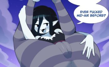 Marceline's ready for some midair fun (SataenArt) [Adventure Time]