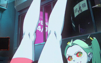 Rebecca slaps her Pussy (Flou) [Cyberpunk Edgerunners]