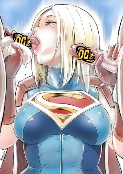 Supergirl - making it a 2 v 1 blowjob to make things a bit more fair (butcha U) [DC]