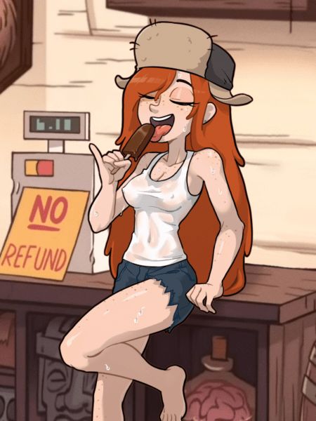 Wendy Corduroy on the hottest day of the year [Gravity Falls] (Centinel303)