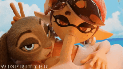 Judy and Callie are pleasing you (wigfritter) [zootopia, splatoon]