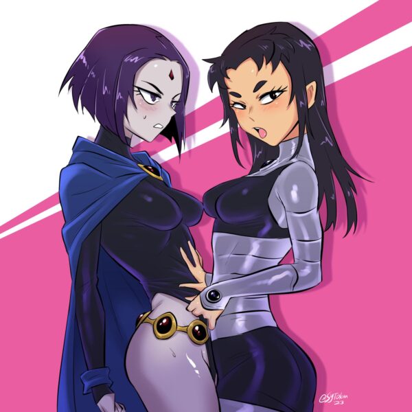 Raven and Blackfire (SYTOkun) [Teen Titans]