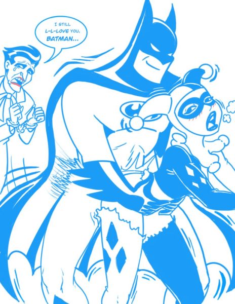 Batman fuckinging Harley Quinn in front of Joker (spiderzilla) [Batman]