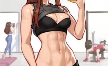 Brigitte at the gym, Kiriko and D.Va are in the background (BlushySpicy) [Overwatch]