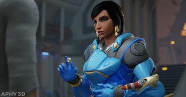 Pharah showing a magic trick (Aphy3D) [Overwatch]