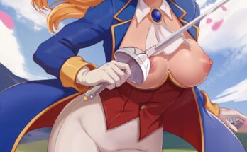 Sword Fighter Peach - fights better when topless (ExLic) [Princess Peach Showtime]