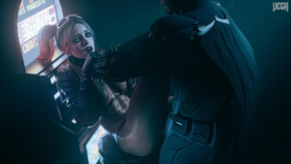 Batman filling Harley Queen with revenge (Vega) [DC Universe]