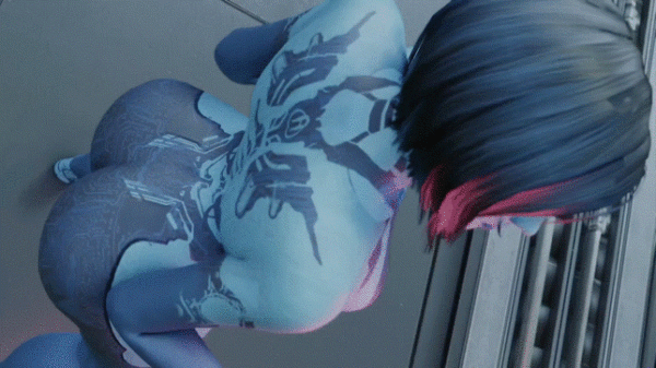 Cortana shaking her thicc butt lol! (kishi) [Halo]