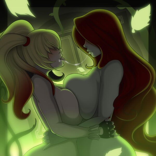 In the vines of love, Poison Ivy and Harley Quinn (Waifuholic) [DC Comics]