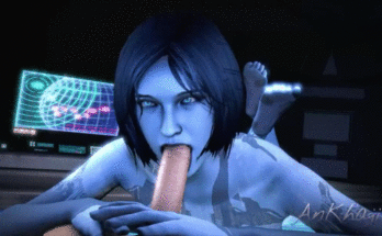 Cortana doing her best bj! (ankhajiit) [Halo]