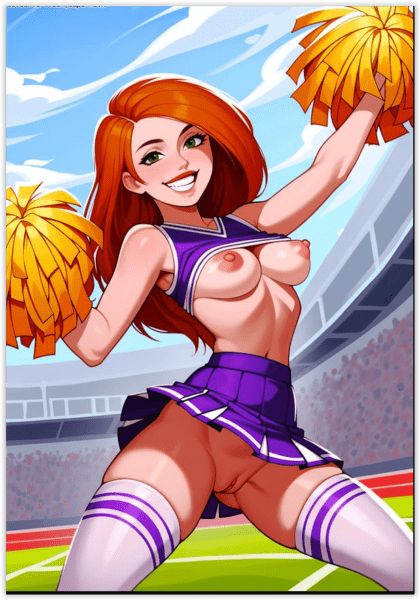 Kim Possible as a cheerleader (supernutx) [Kim Possible]