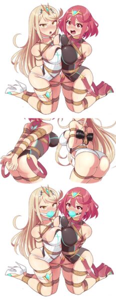 Pyra and Mythra (bagelbomb) [xenoblade chronicles]