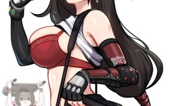 Tifa showing buns (blushyspicy) [Final Fantasy VII Rebirth]