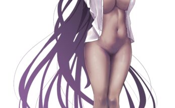 Karin Kakudate tying up her hair (P_ion) [Blue Archive]