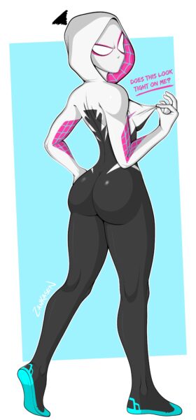 Spider-Gwen and her tight suit [Marvel] (Zankasen)