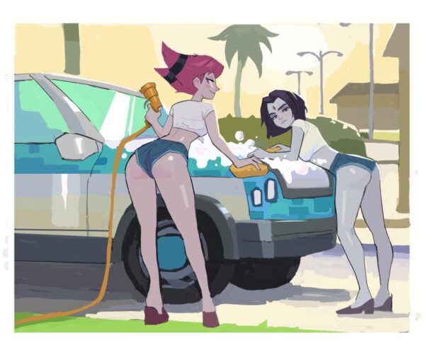 Jynx and Raven [DC Comics](amugea)
