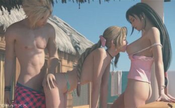 Cloud, Tifa & Aerith threesome [Final Fantasy] (HydraFXX)