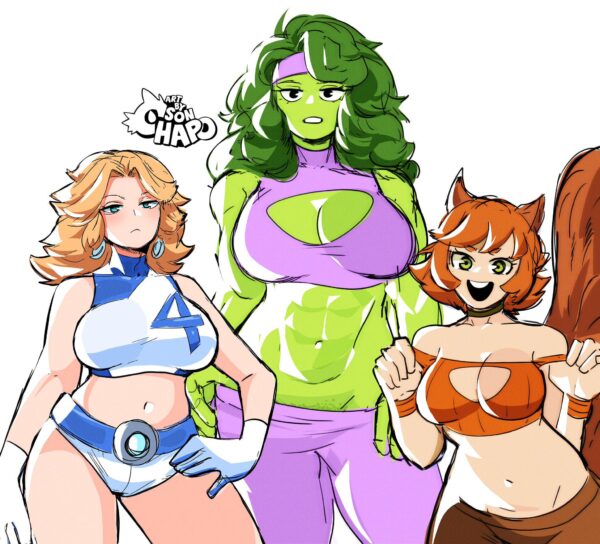 Invisible Woman, She-Hulk, and Squirrel Girl (Son Chapo) [Marvel]