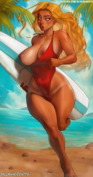 Lifeguard swimsuits are getting really cheap these days [Lilo & Stitch] (BlushedArts)