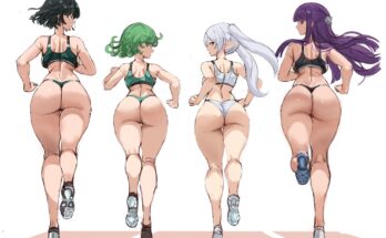 Fukubi, Tatsumaki, Fieren and Fern Jogging (Rakeenart) [One Punch Man/Fieren: Beyond Journey's End]