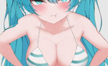 Pouting Hatsune Miku (@鋭川する) [Vocaloid]