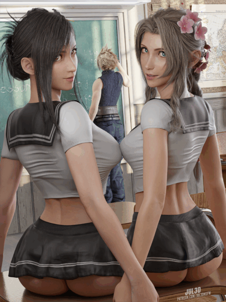 Tifa & Aerith (Jul3D) [Final Fantasy]