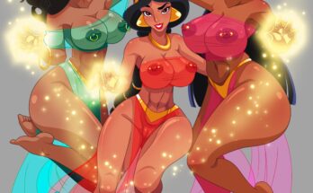 Esmeralda, Jasmine & Chel [Disney × Road to El Dorado] (milky bunny)