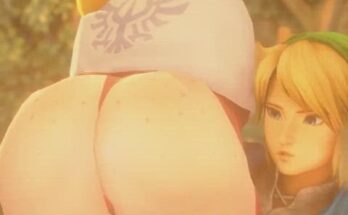 Link plays with Zelda's Ass (Nurico) [The Legend of Zelda Skyward Sword]