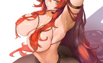 Rias Gremory stretching (Ara) [High School DxD]