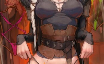 Yennefer and Triss getting Ciri to try on different outfits (Kittew) [The Witcher]