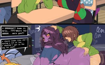 Kris, Susie & Noelle sleepover. Artist (captainkirb) [deltarune]